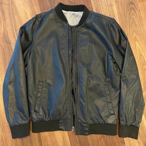 Men’s Charles and a Half - Faux Leather Zip Jacket